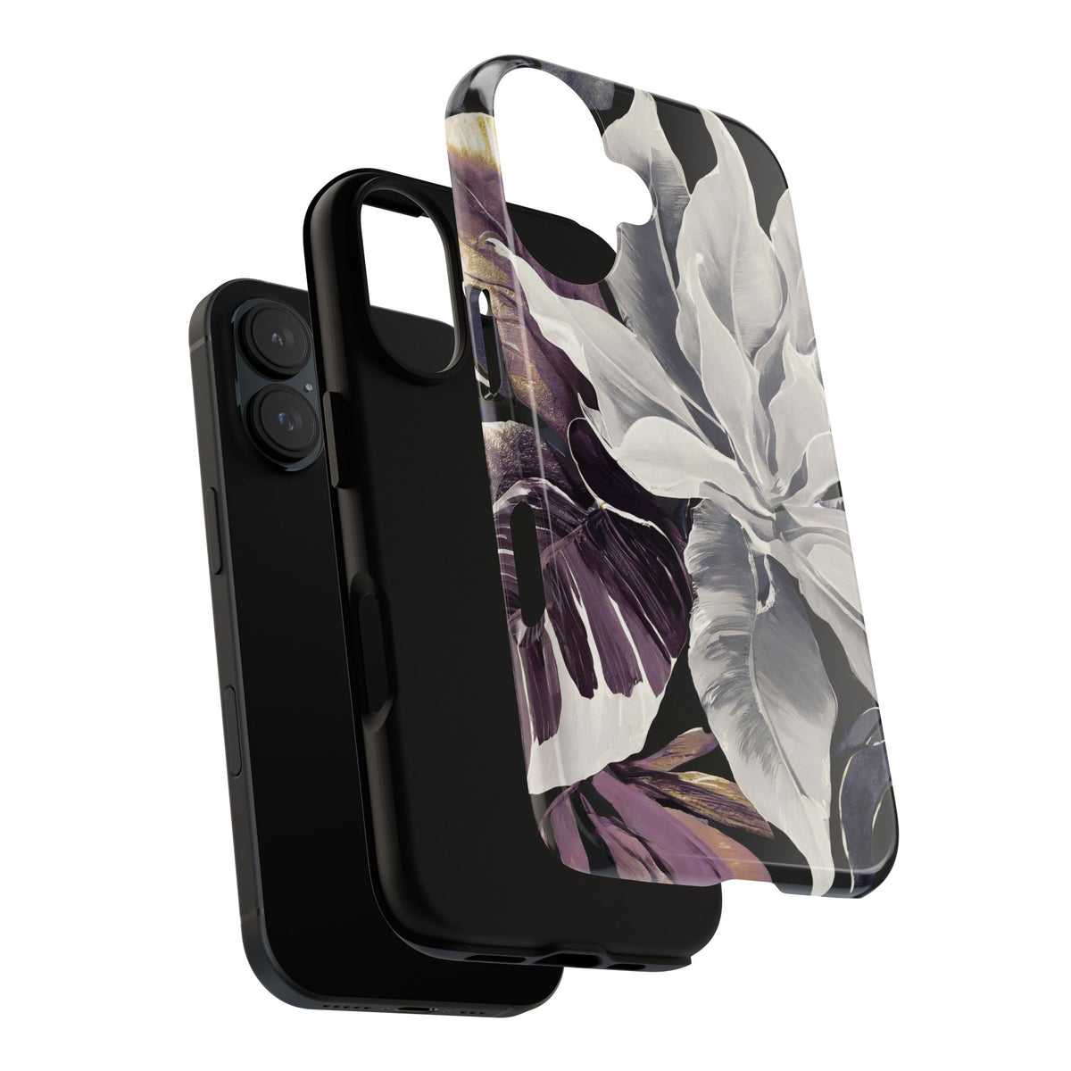 White & Plum Floral Tough Phone Case - Studio 653