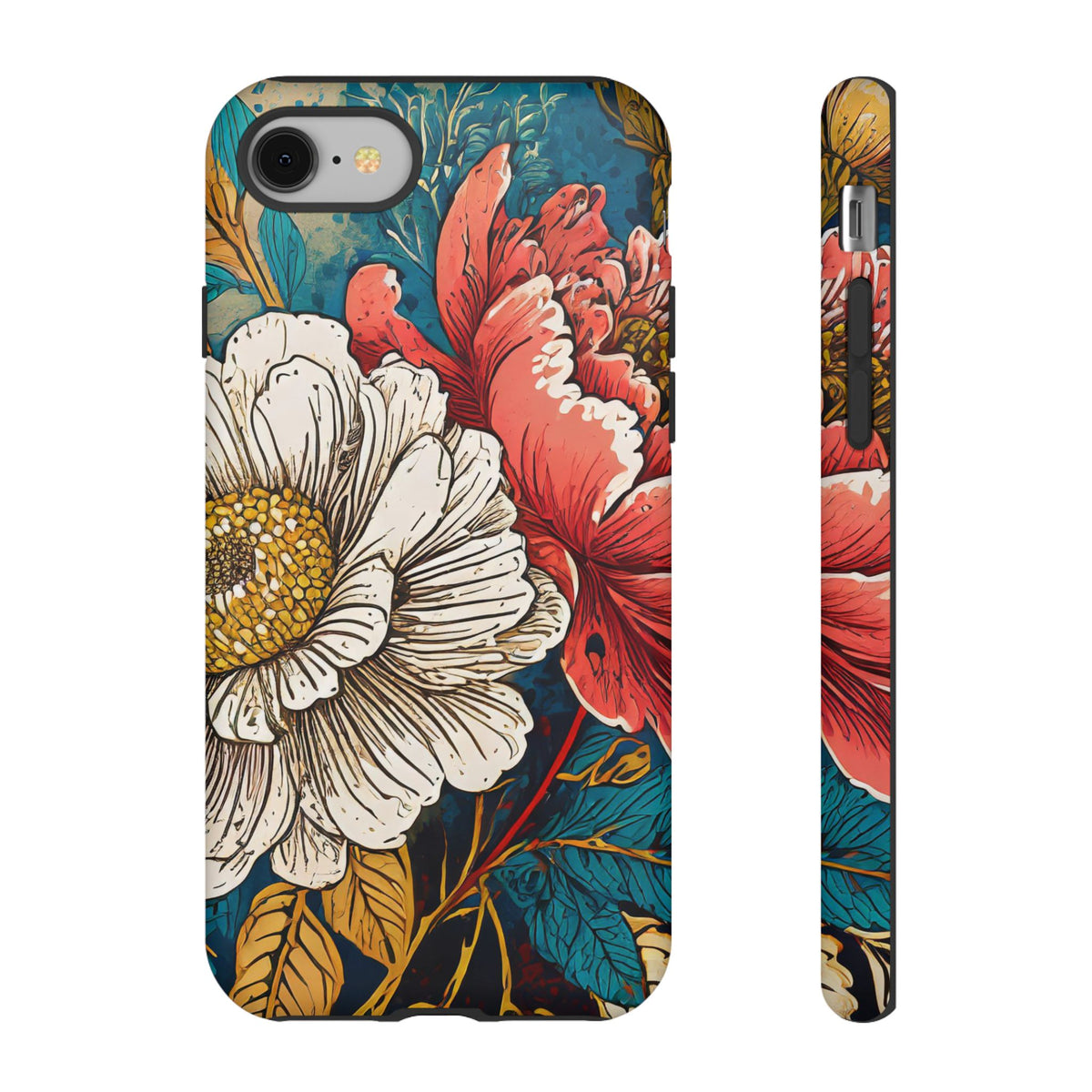 Artistic Floral Tough Phone Case - Studio 653
