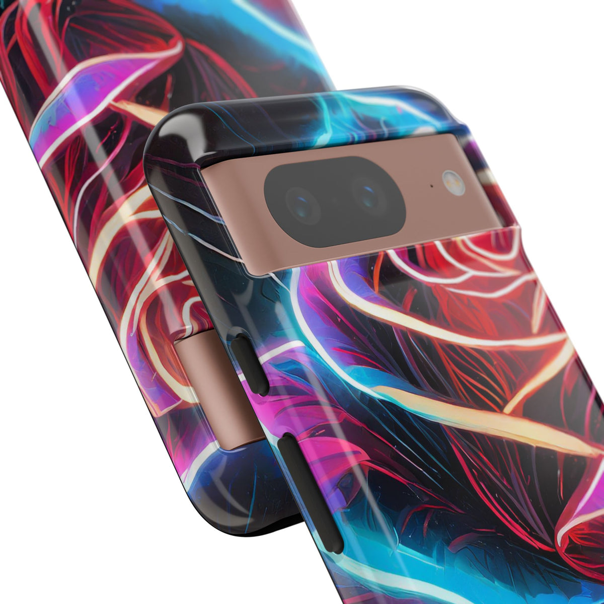 Artistic Neon Rose Tough Phone Case - Studio 653