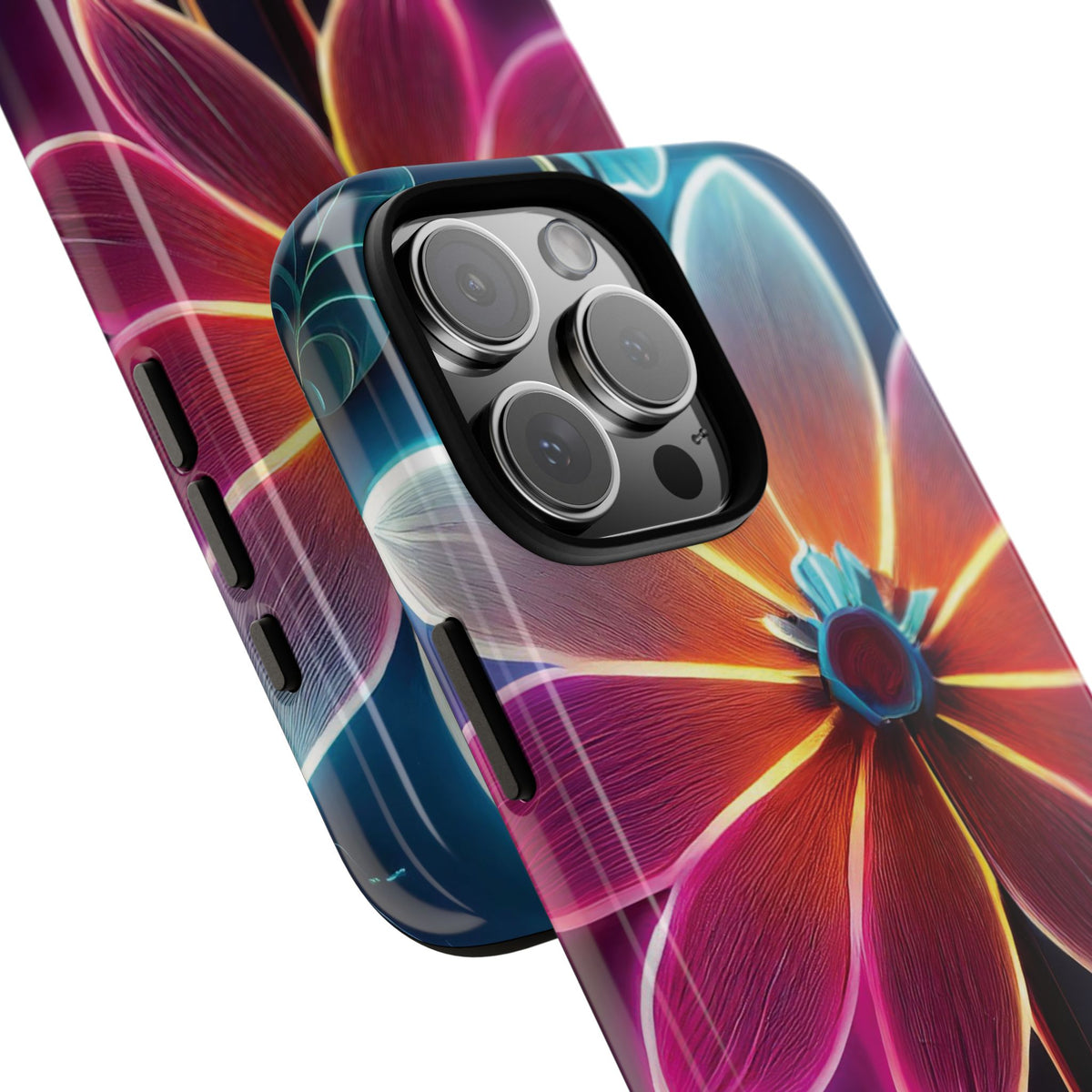 Vibrant Neon Flowers Tough Phone Case - Studio 653