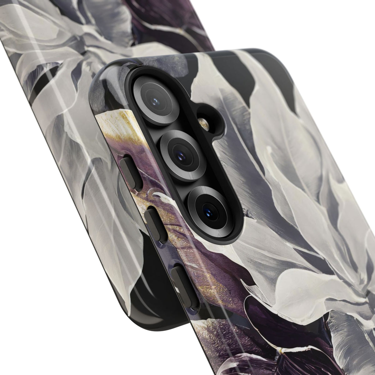 White & Plum Floral Tough Phone Case - Studio 653