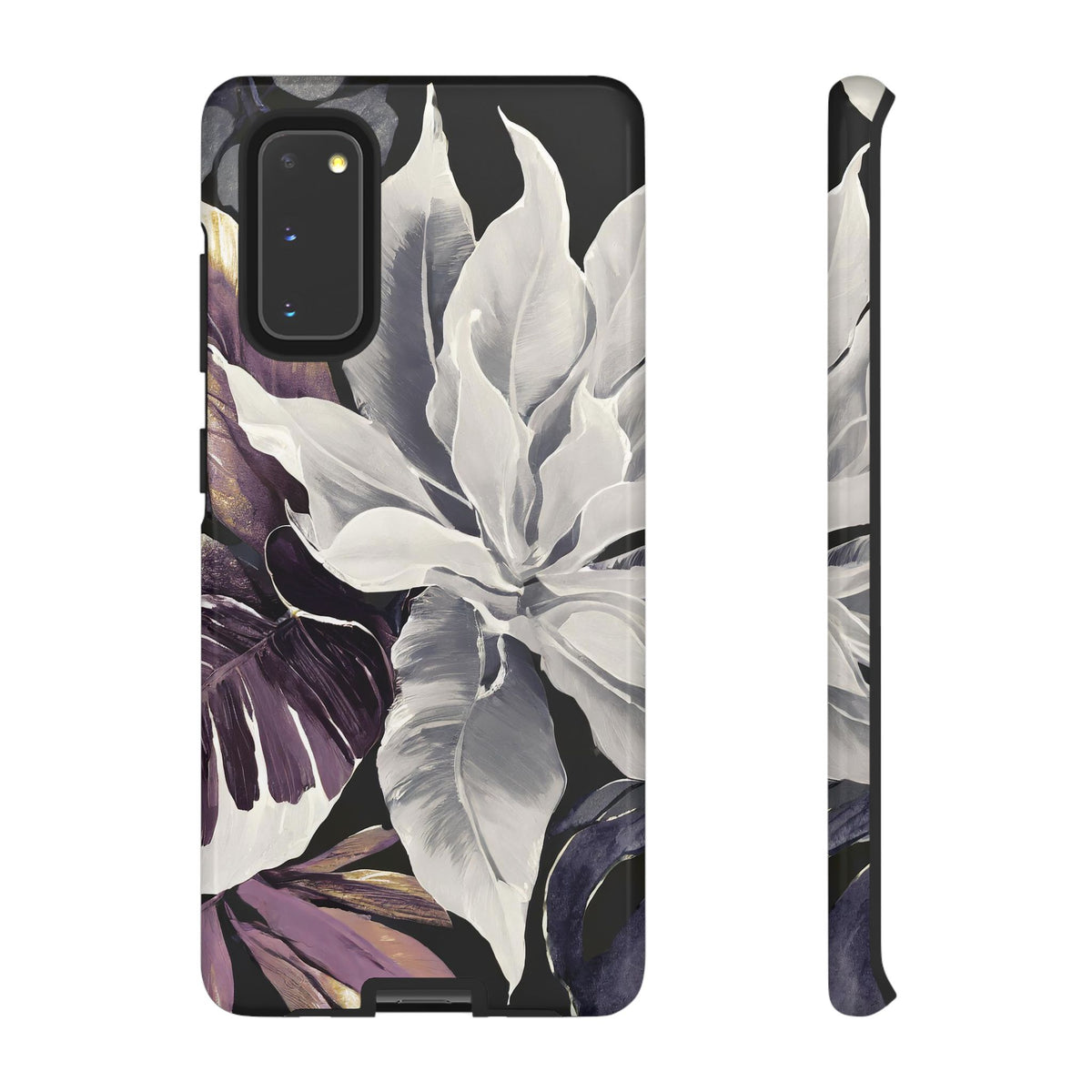 White & Plum Floral Tough Phone Case - Studio 653