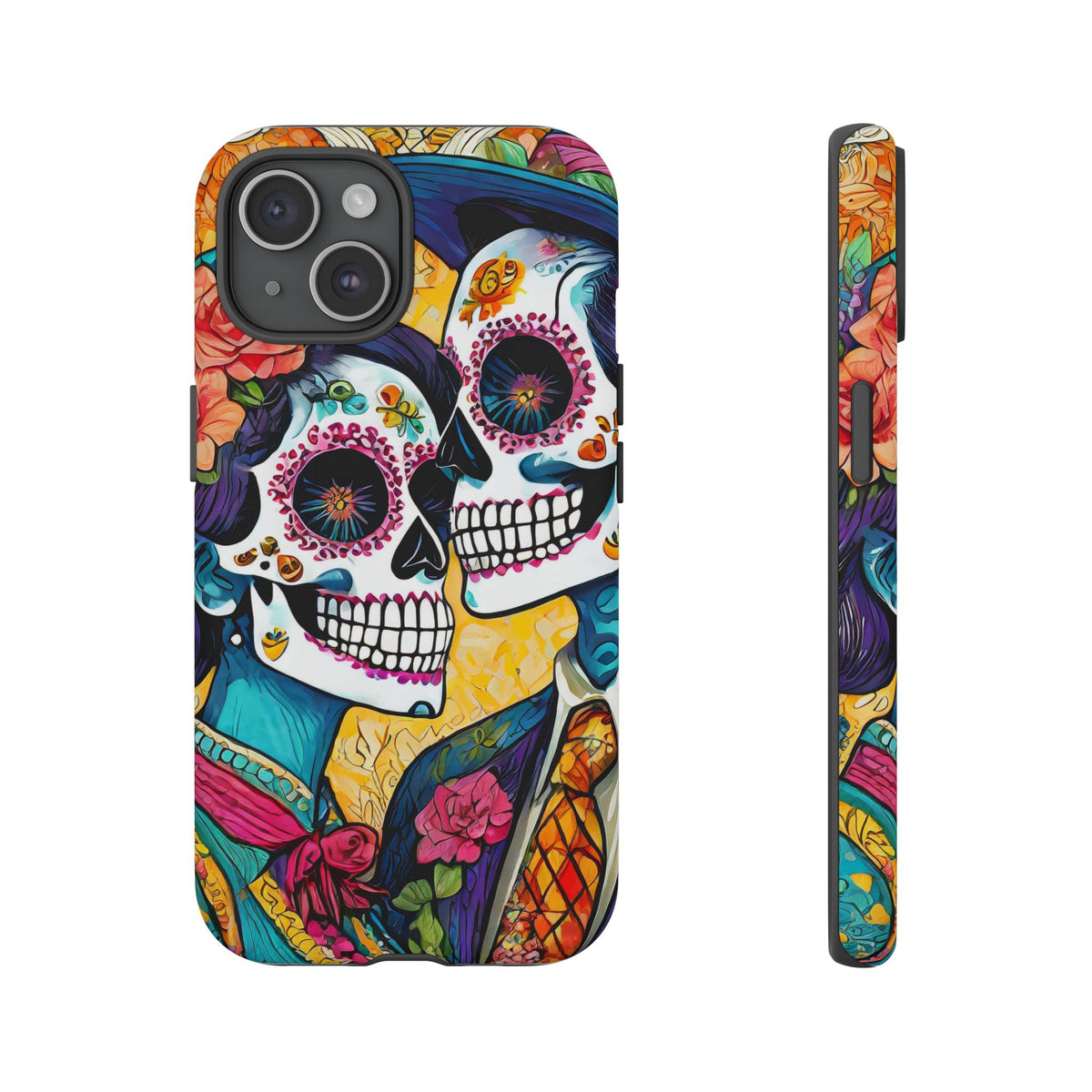 Loving Sugar Skull Couple Tough Phone Case - Studio 653