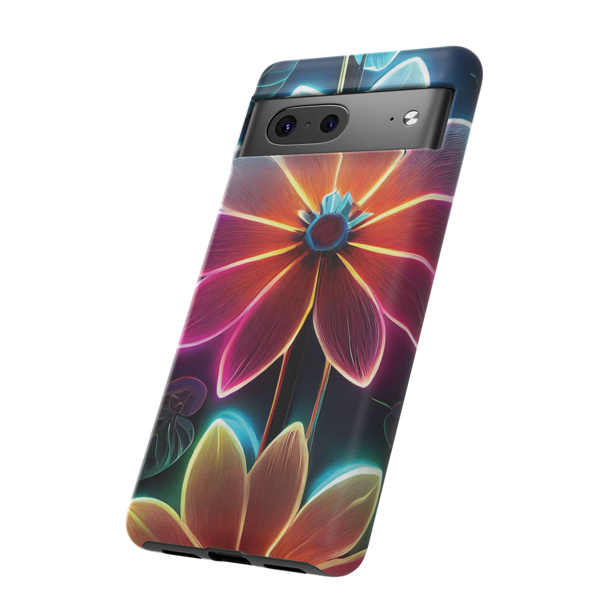 Vibrant Neon Flowers Tough Phone Case - Studio 653