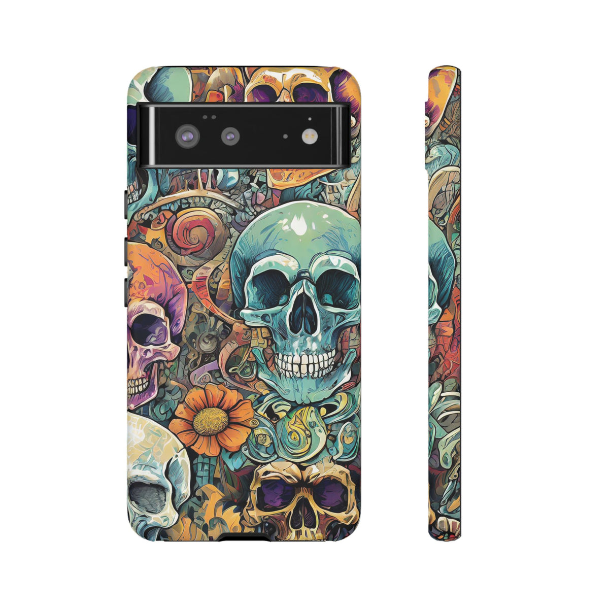 Artistic Skull Collage Tough Phone Case - Studio 653