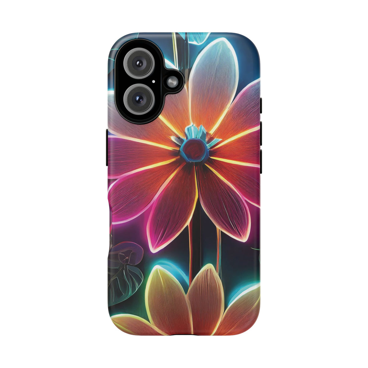 Vibrant Neon Flowers Tough Phone Case - Studio 653