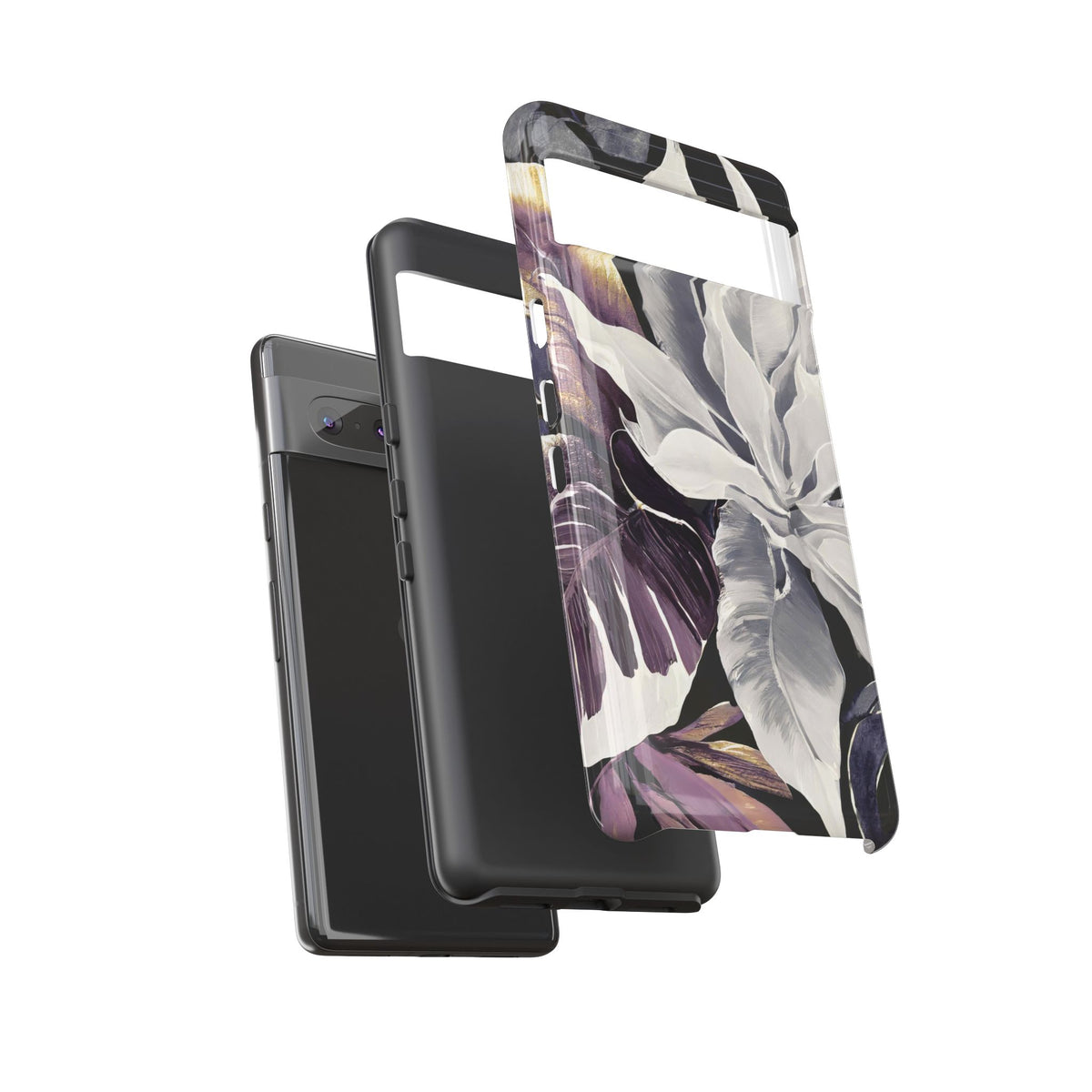 White & Plum Floral Tough Phone Case - Studio 653