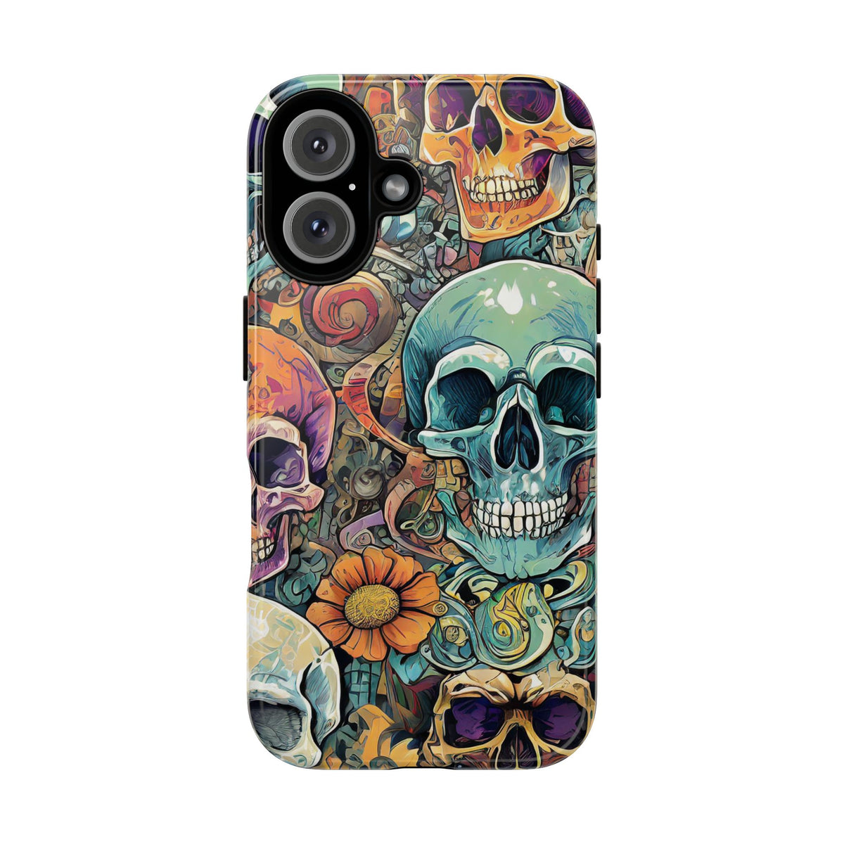 Artistic Skull Collage Tough Phone Case - Studio 653