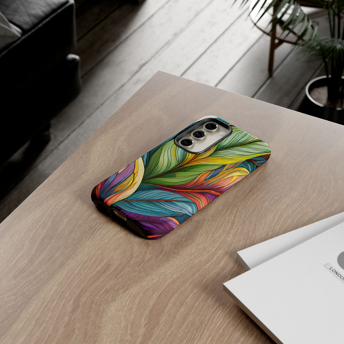 Vibrant Tropical Leaf Tough Phone Case - Studio 653