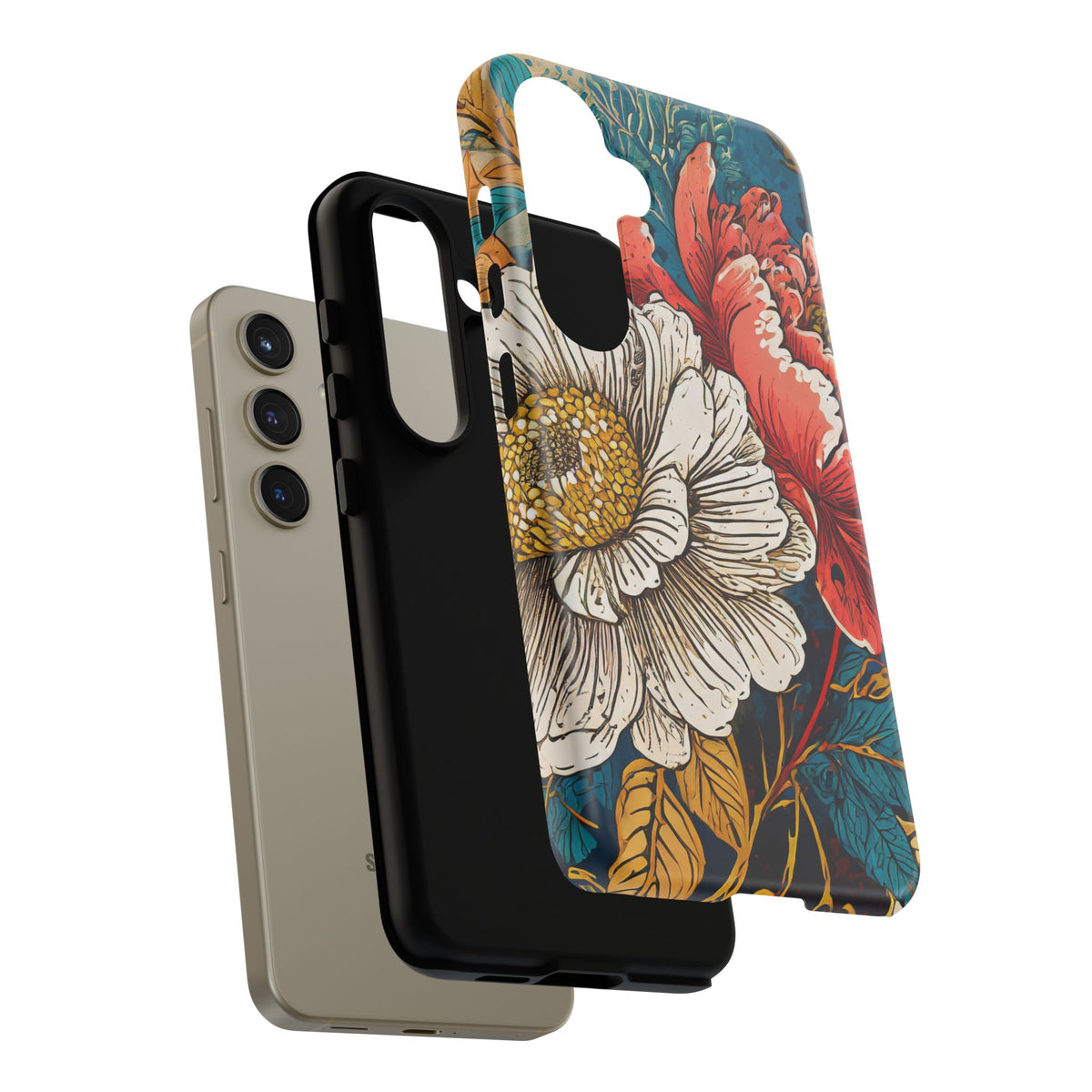 Artistic Floral Tough Phone Case - Studio 653