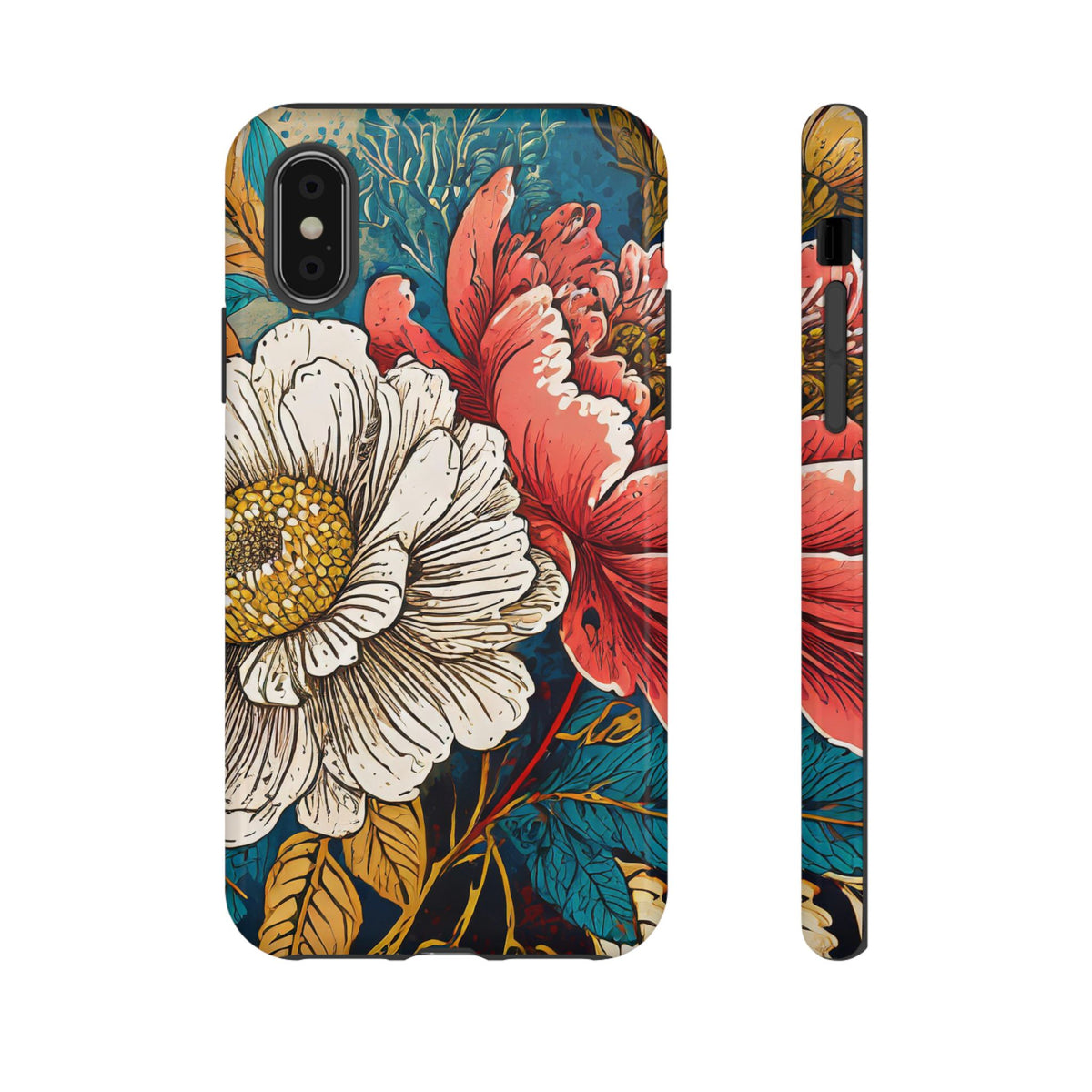 Artistic Floral Tough Phone Case - Studio 653