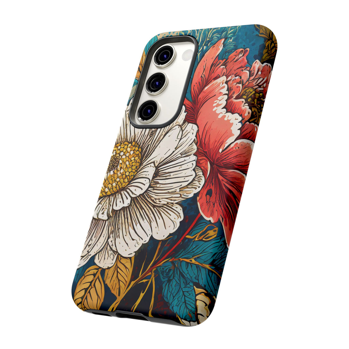 Artistic Floral Tough Phone Case - Studio 653