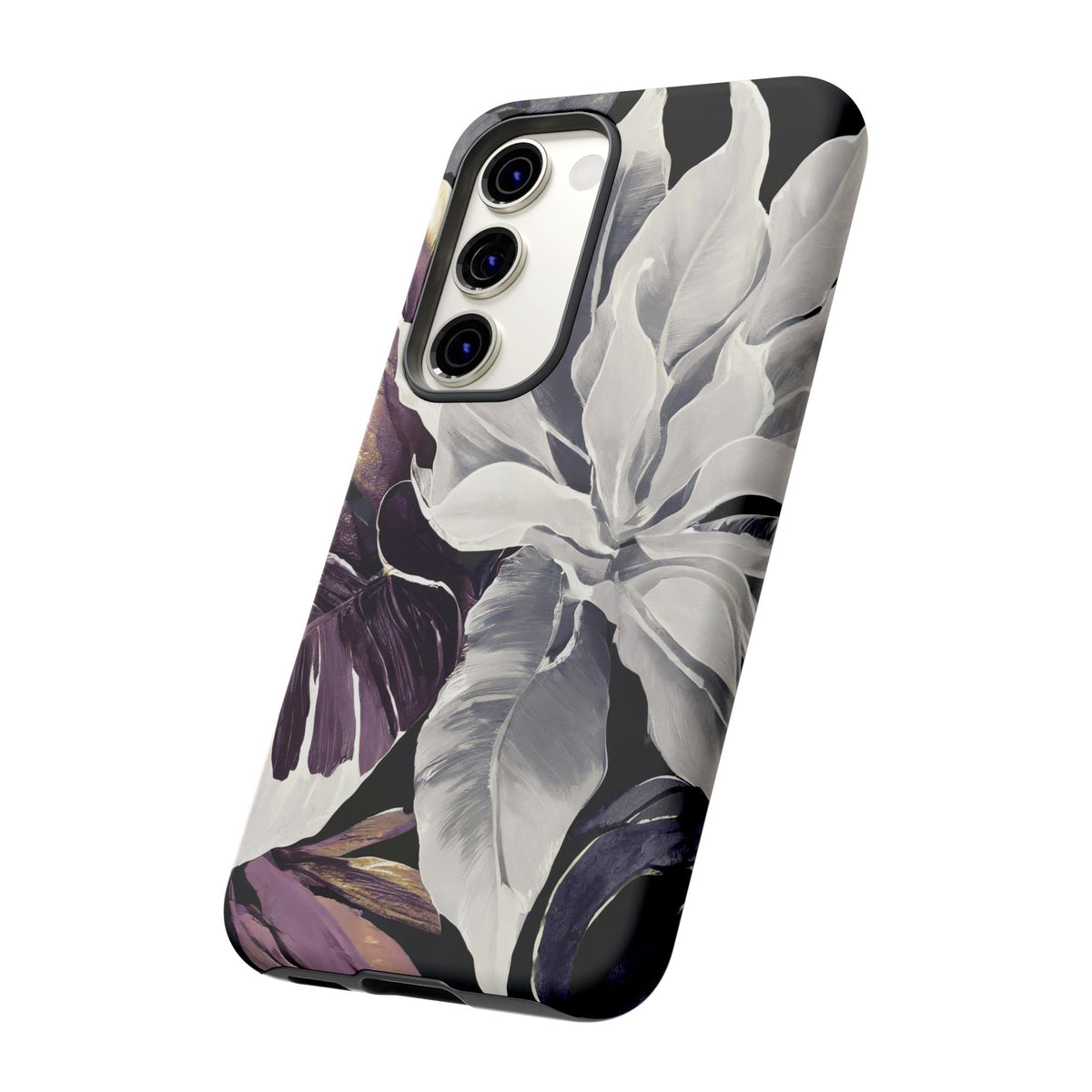 White & Plum Floral Tough Phone Case - Studio 653
