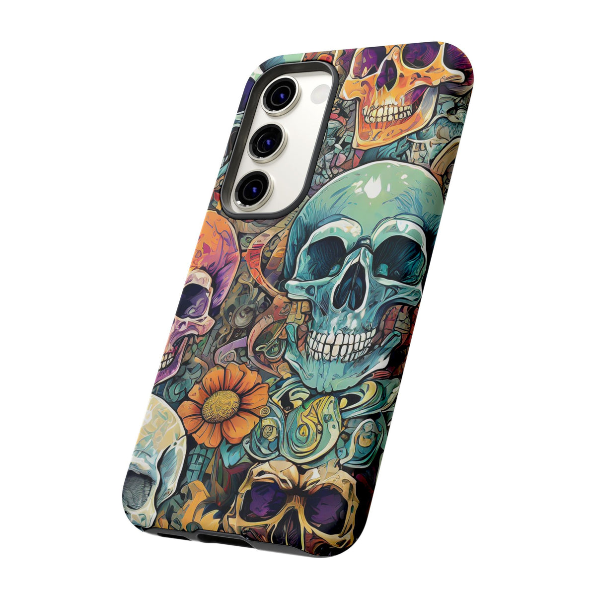 Artistic Skull Collage Tough Phone Case - Studio 653