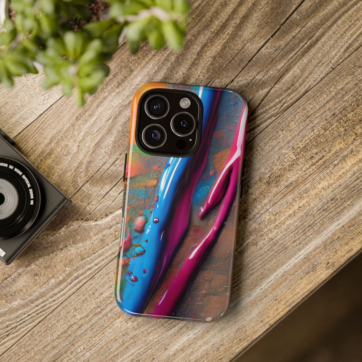 Colorful Artistic Paint Splatter Tough Phone Case - Studio 653