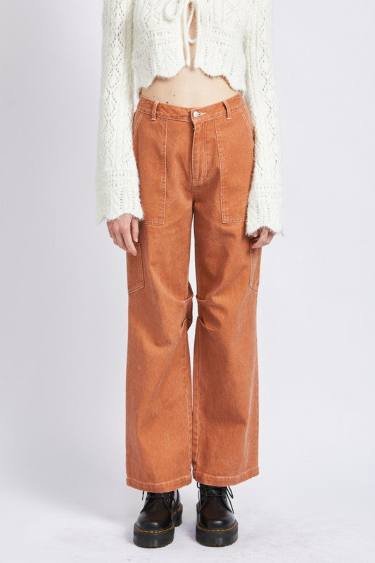 Emory Park High Rise Fit Cargo Pants - Studio 653