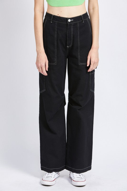 Emory Park High Rise Fit Cargo Pants - Studio 653
