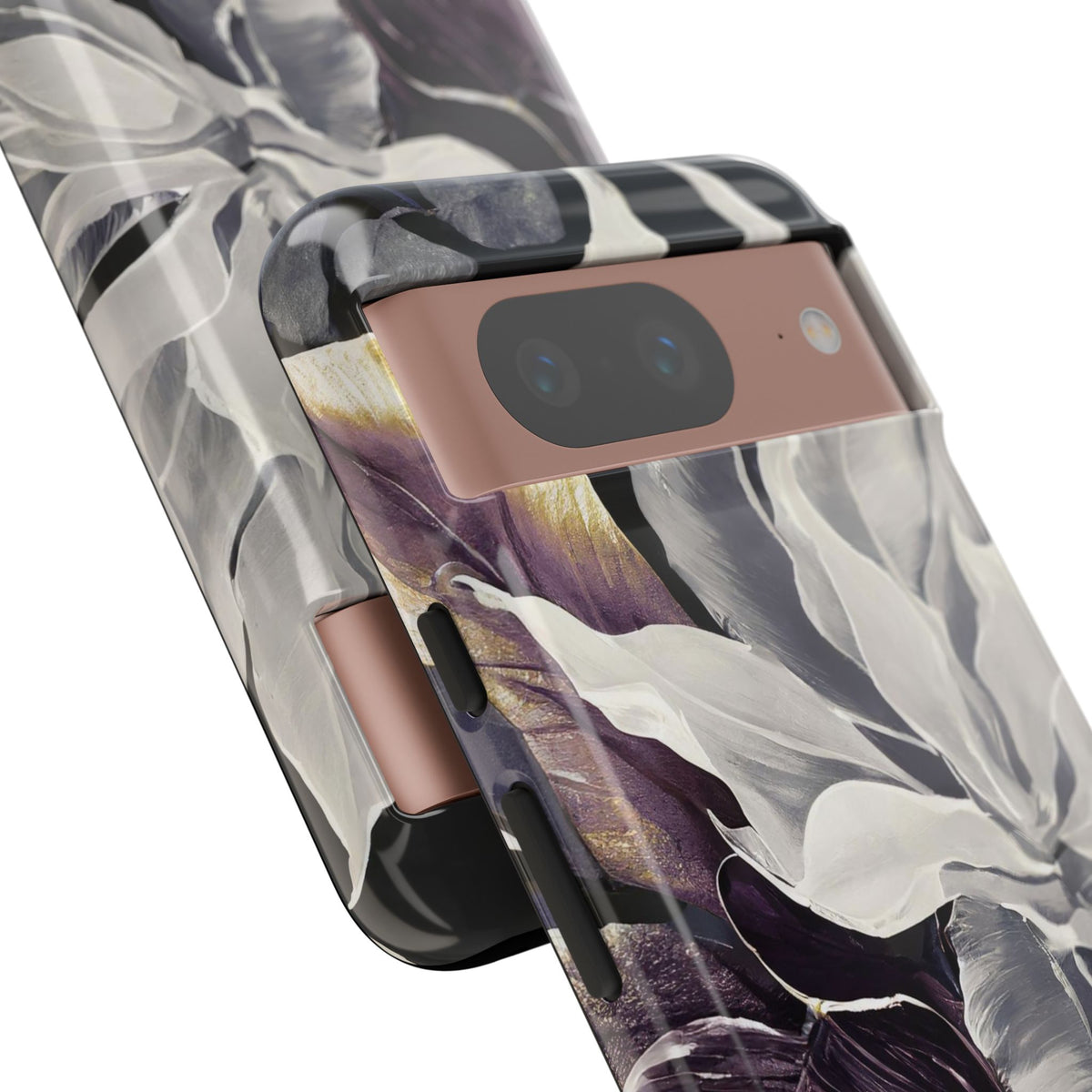 White & Plum Floral Tough Phone Case - Studio 653