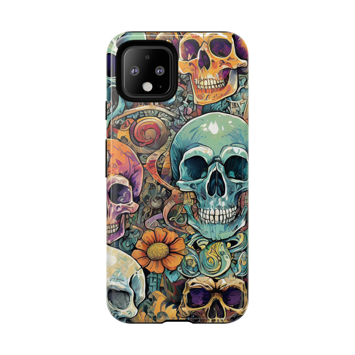 Artistic Skull Collage Tough Phone Case - Studio 653