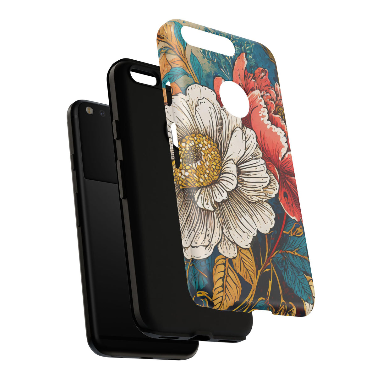 Artistic Floral Tough Phone Case - Studio 653