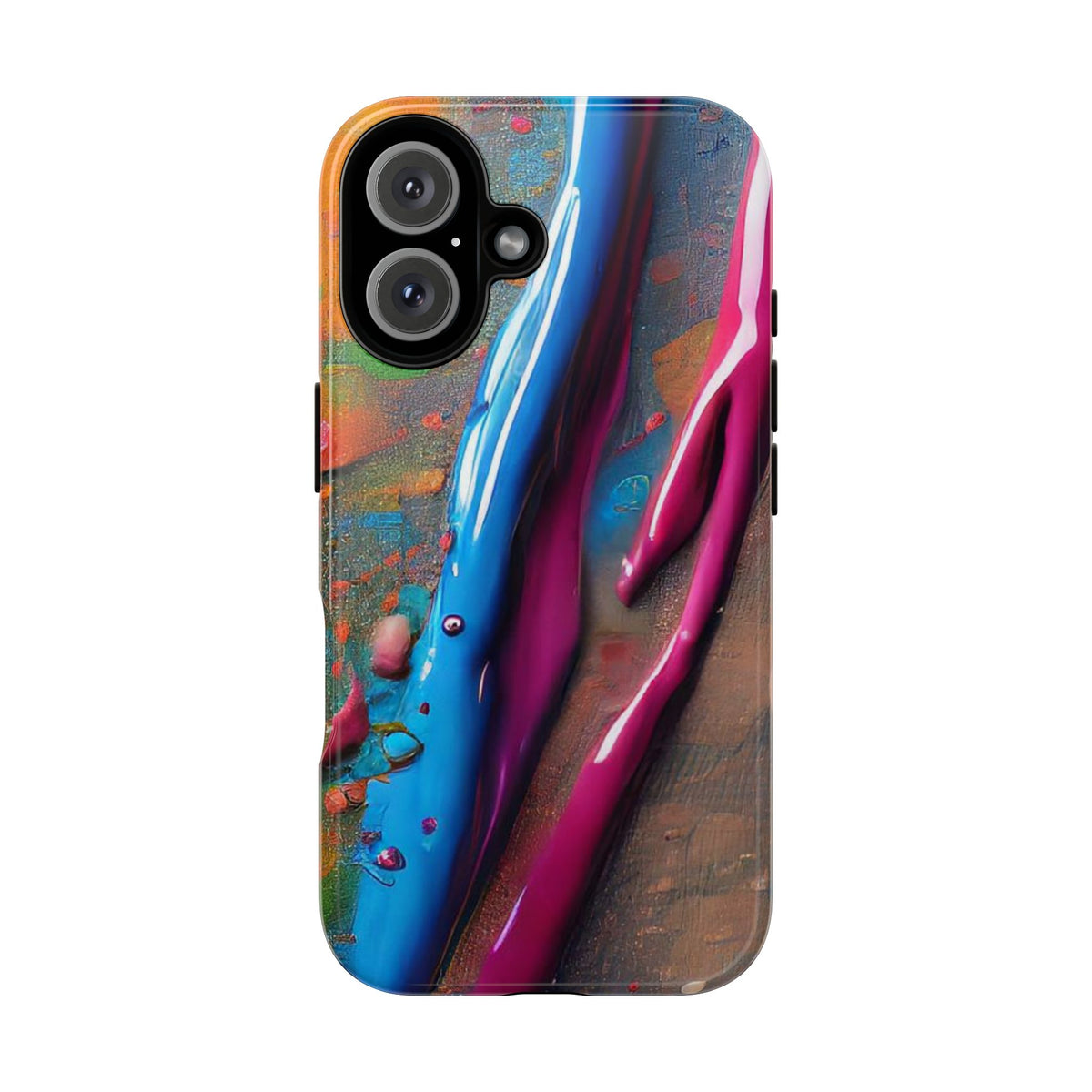 Colorful Artistic Paint Splatter Tough Phone Case - Studio 653