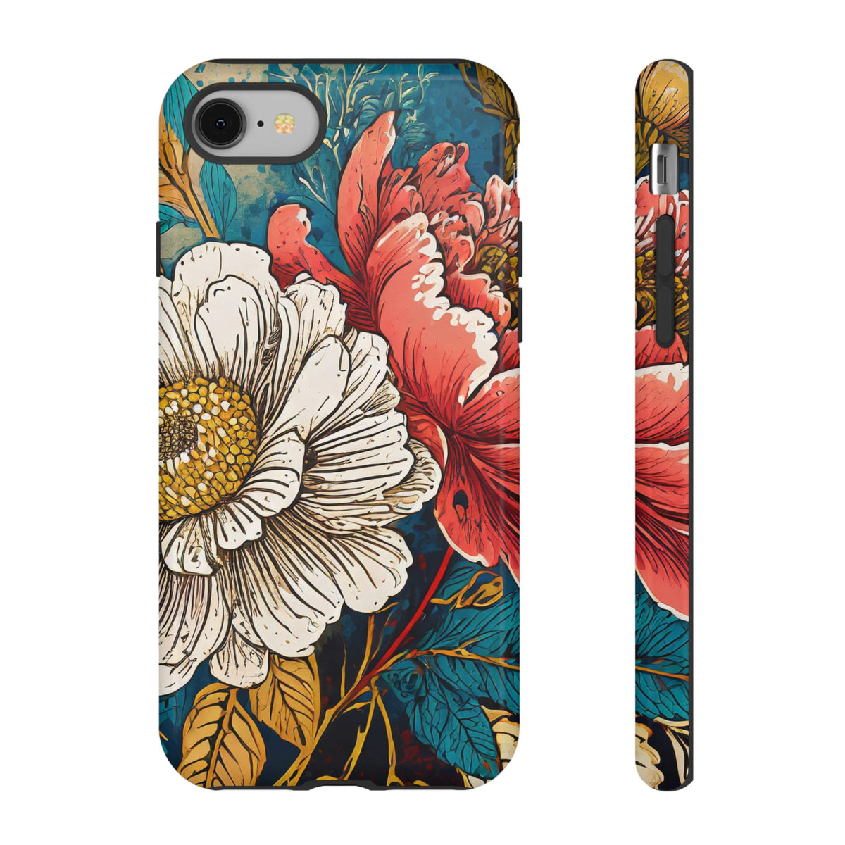 Artistic Floral Tough Phone Case - Studio 653