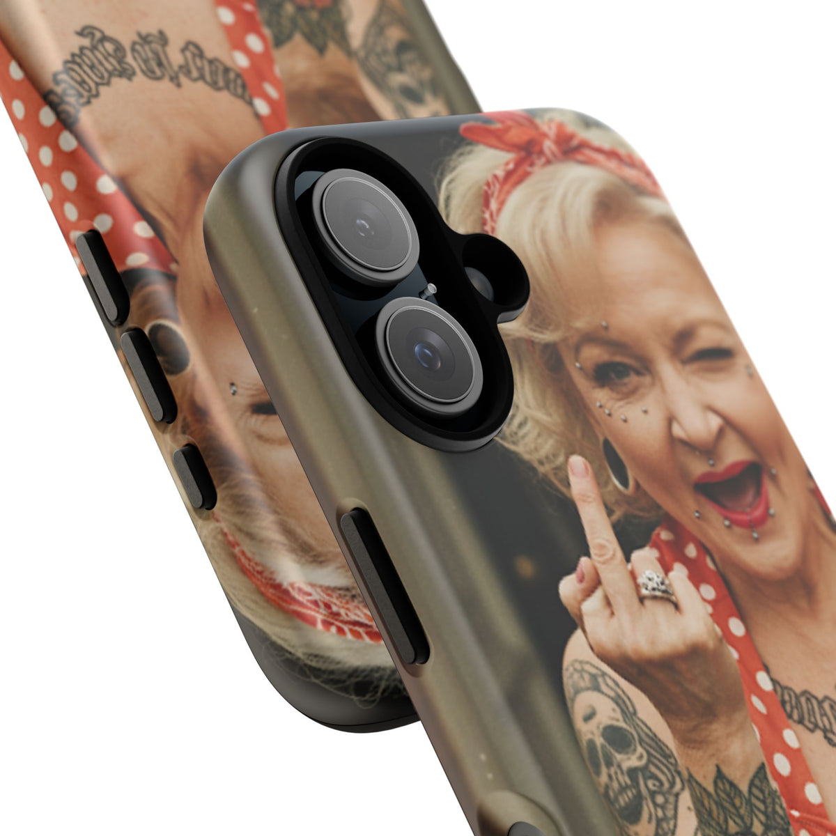 Rebellious Tattooed Betty White Tough Phone Case - Studio 653