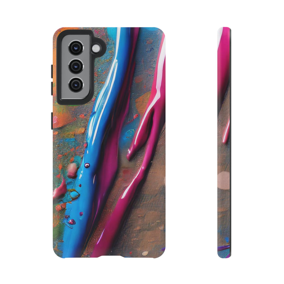 Colorful Artistic Paint Splatter Tough Phone Case - Studio 653