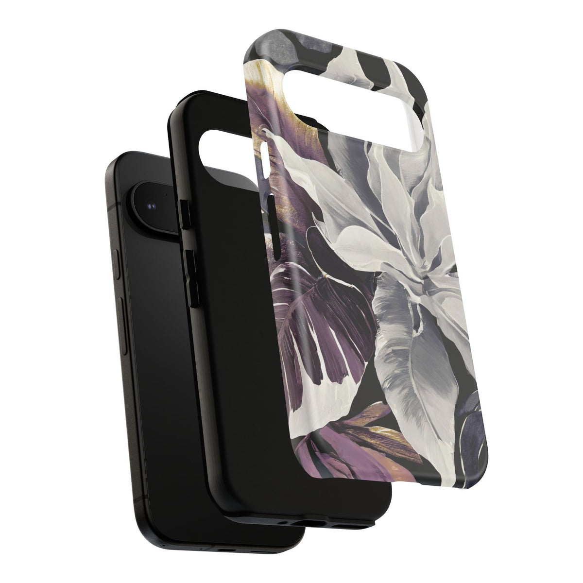 White & Plum Floral Tough Phone Case - Studio 653