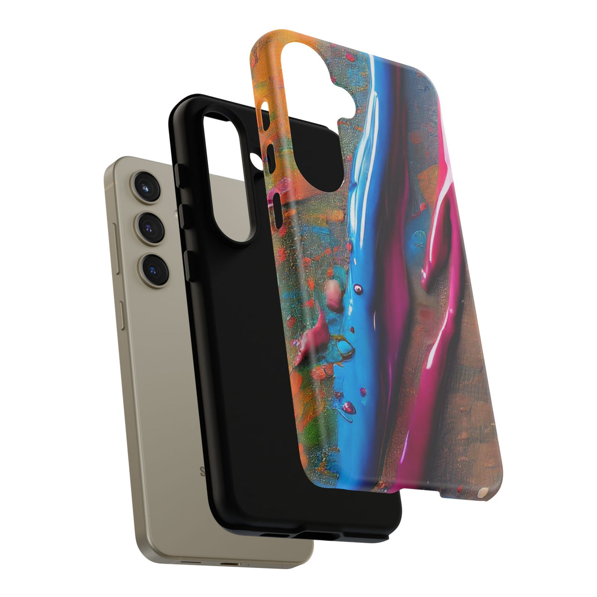 Colorful Artistic Paint Splatter Tough Phone Case - Studio 653