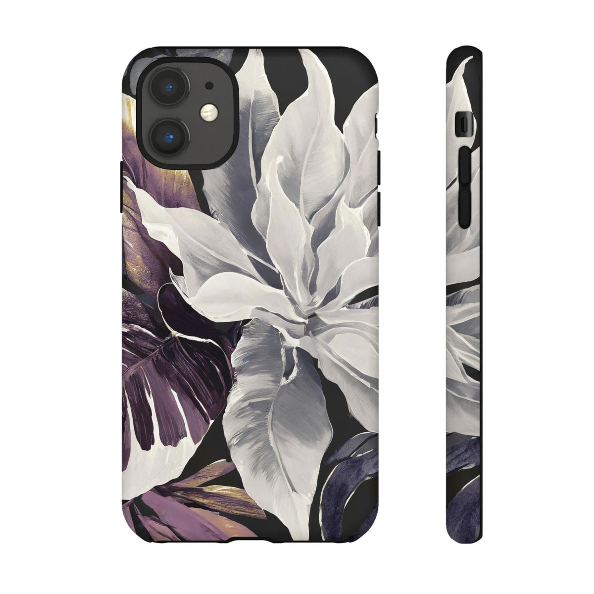 White & Plum Floral Tough Phone Case - Studio 653
