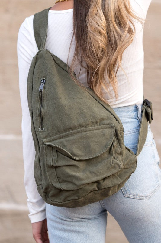 Oversized Canvas Sling - Studio 653