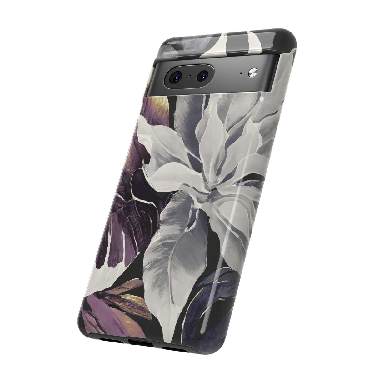 White & Plum Floral Tough Phone Case - Studio 653