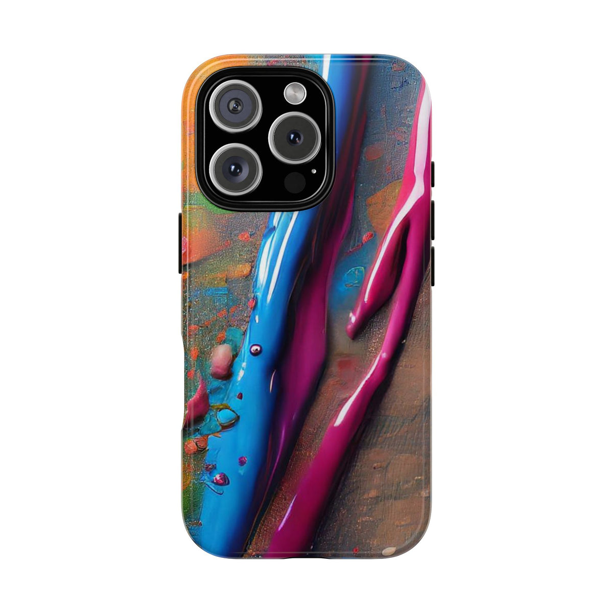 Colorful Artistic Paint Splatter Tough Phone Case - Studio 653