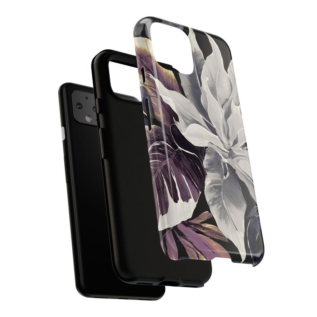 White & Plum Floral Tough Phone Case - Studio 653