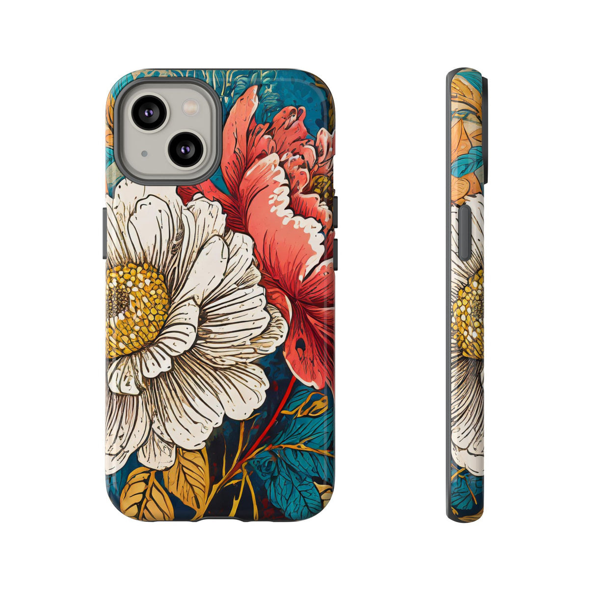 Artistic Floral Tough Phone Case - Studio 653