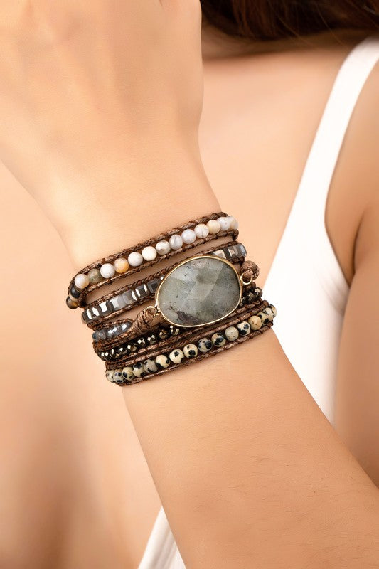 Natural stone Boho Bracelet - Studio 653