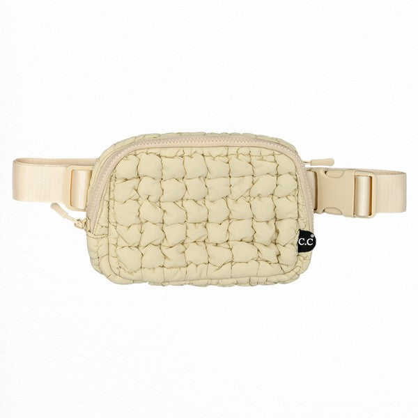 CC Quilted Puffer Belt Fanny Bag - Studio 653