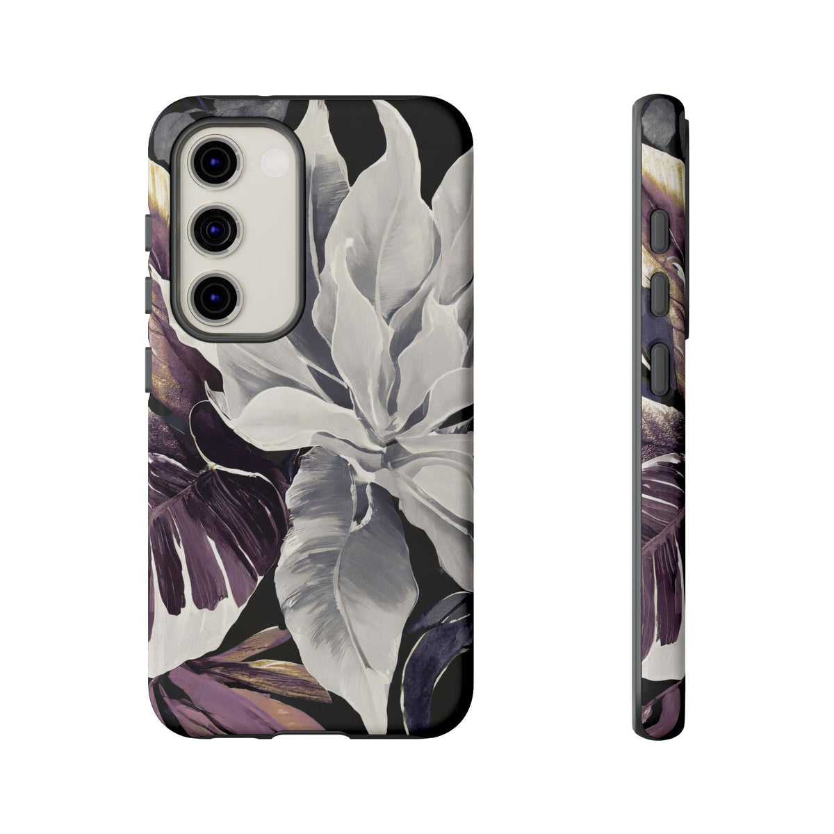 White & Plum Floral Tough Phone Case - Studio 653