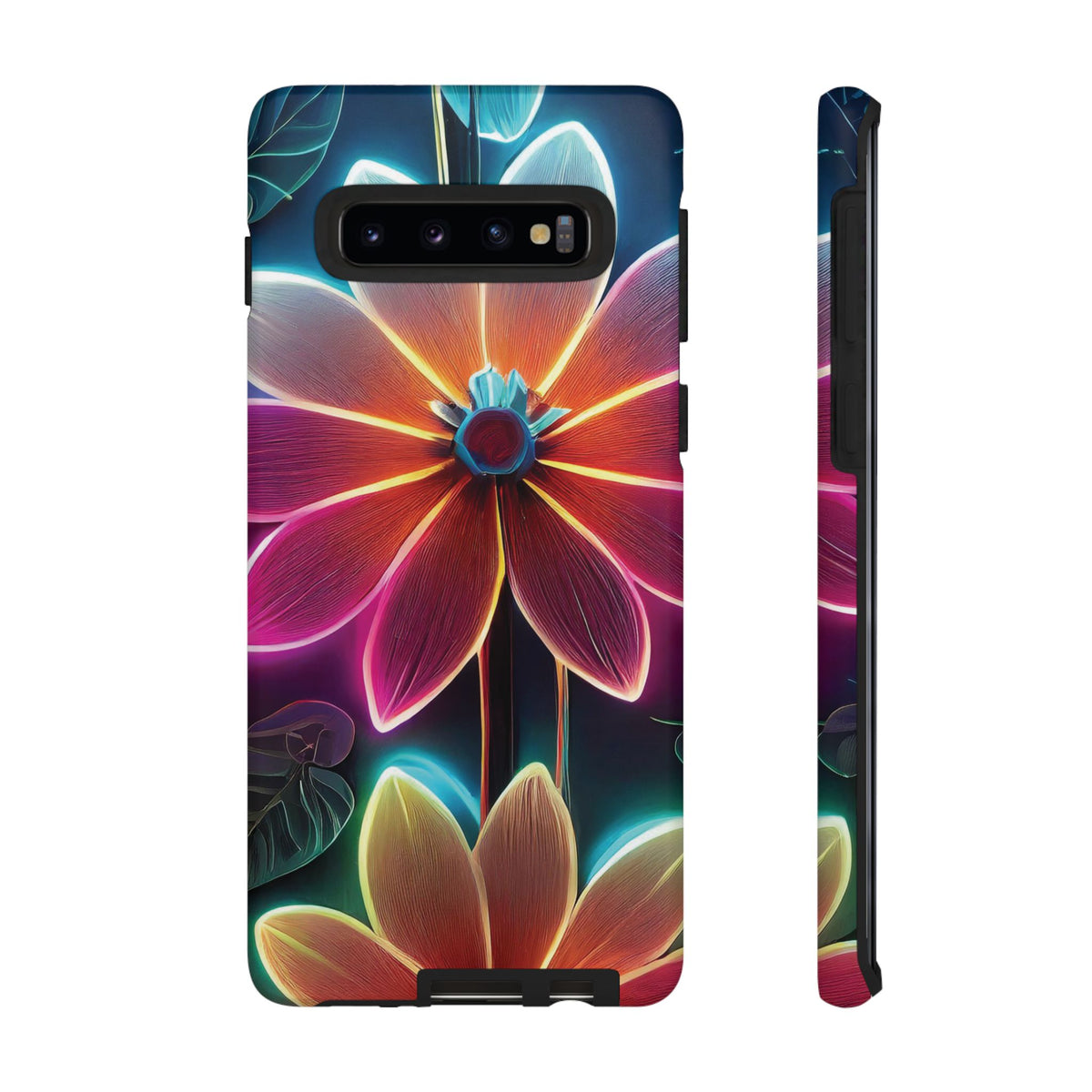 Vibrant Neon Flowers Tough Phone Case - Studio 653