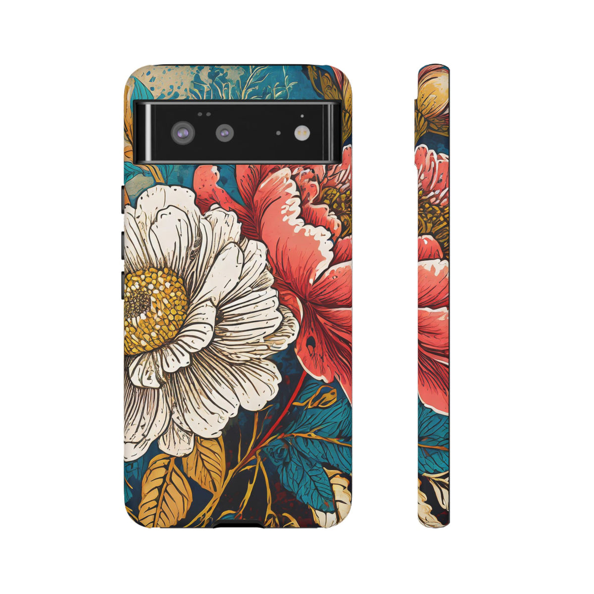 Artistic Floral Tough Phone Case - Studio 653