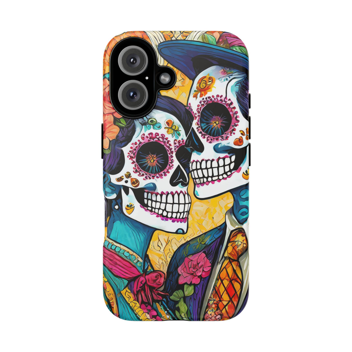 Loving Sugar Skull Couple Tough Phone Case - Studio 653