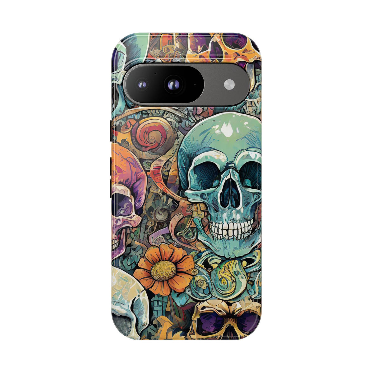 Artistic Skull Collage Tough Phone Case - Studio 653