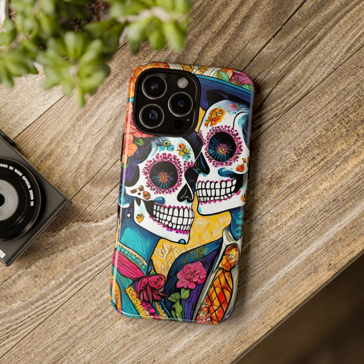 Loving Sugar Skull Couple Tough Phone Case - Studio 653