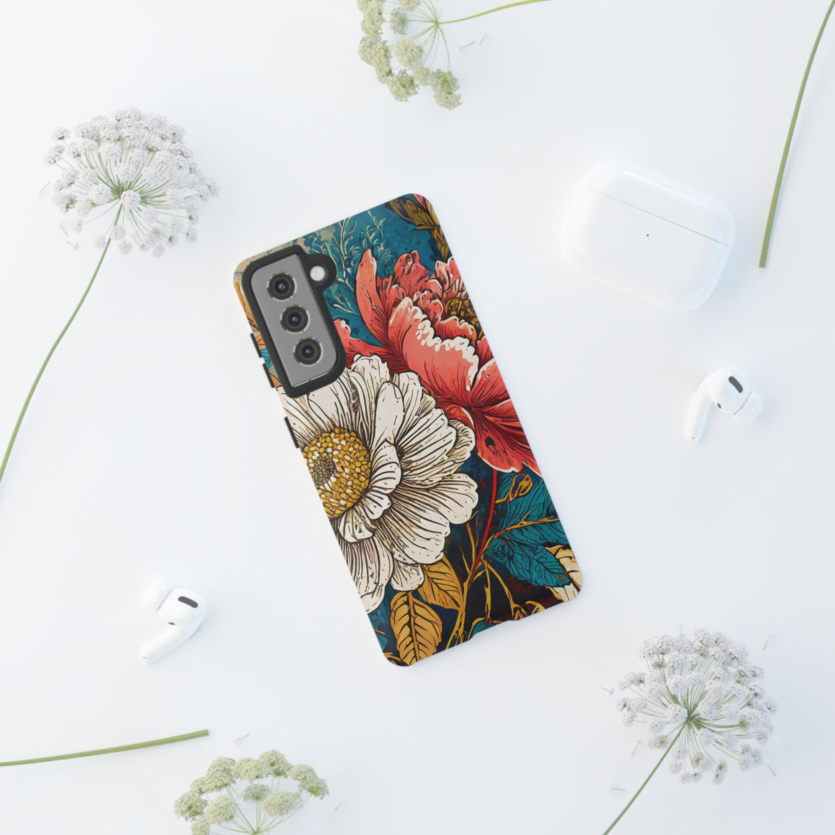 Artistic Floral Tough Phone Case - Studio 653