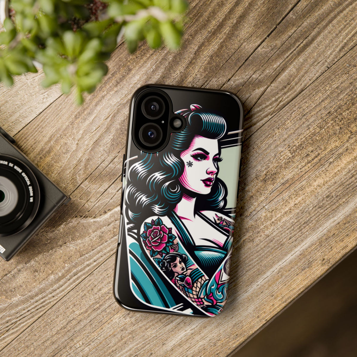 Vintage Retro Tattooed Pin Up Tough Phone Case - Studio 653