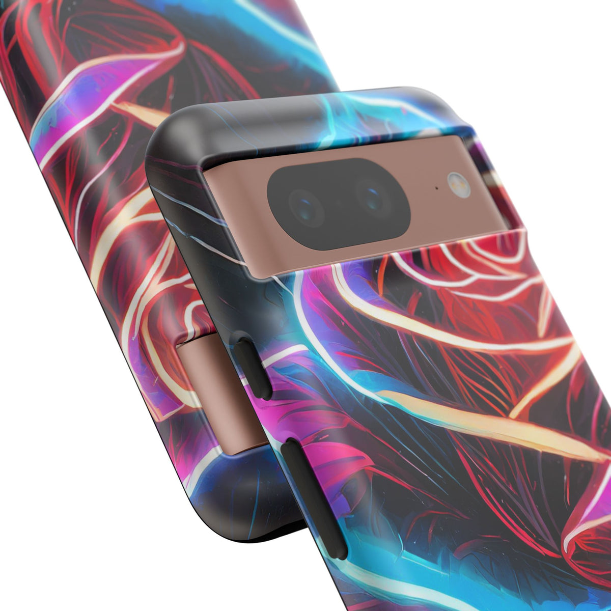 Artistic Neon Rose Tough Phone Case - Studio 653