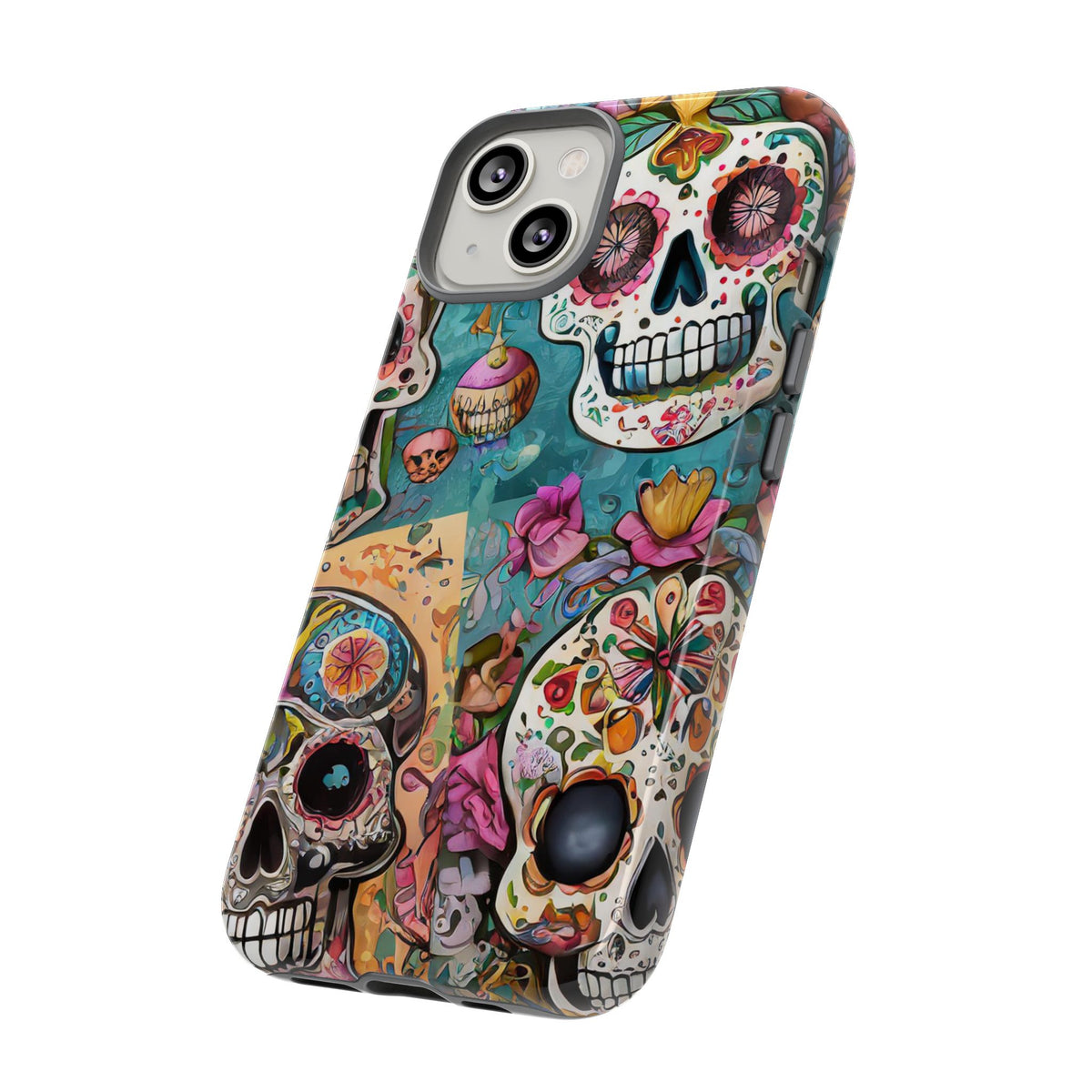 Vibrant Sugar Skull Tough Phone Case - Studio 653