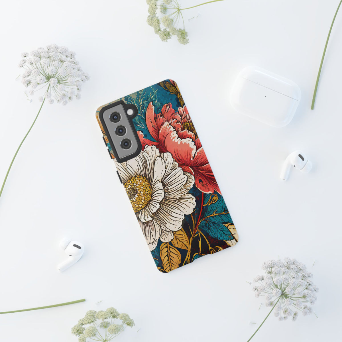 Artistic Floral Tough Phone Case - Studio 653