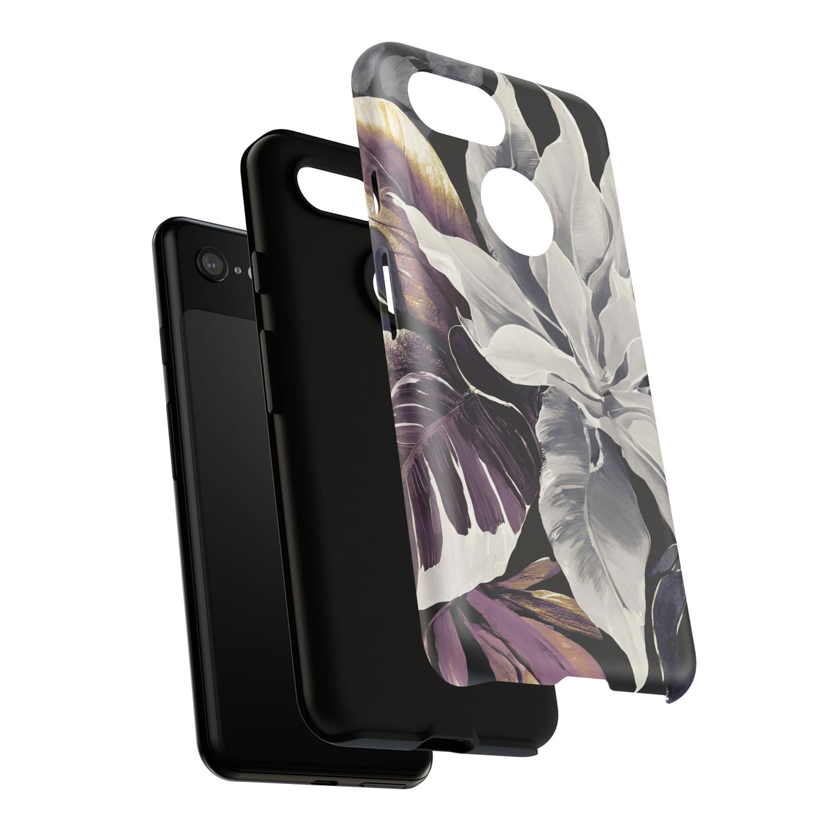 White & Plum Floral Tough Phone Case - Studio 653